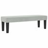 vidaXL Lit &agrave; ressorts avec matelas Gris clair 120 x 200 cm Velours