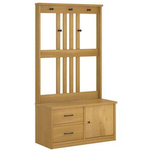 vidaXL Portemanteau SANDNES 87x40x159,5 cm bois massif pin