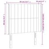 vidaXL T&ecirc;te de lit &agrave; LED Marron fonc&eacute; 83x16x118/128 cm Tissu