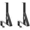 vidaXL Support de Garde Neige 2 pc Noir 29,5 x 3 x 34,5 cm Acier