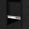 vidaXL Buffet Ch&ecirc;ne noir 69,5 x 34 x 90 cm Bois d'ing&eacute;nierie et fer
