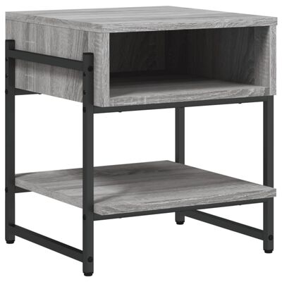 vidaXL Table basse sonoma gris 40x40x45 cm bois d'ingénierie