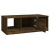 vidaXL Table basse ch&ecirc;ne fum&eacute; 102x50x36 cm bois d'ing&eacute;nierie