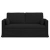 vidaXL Canap&eacute; 140cm Noir M&eacute;tал