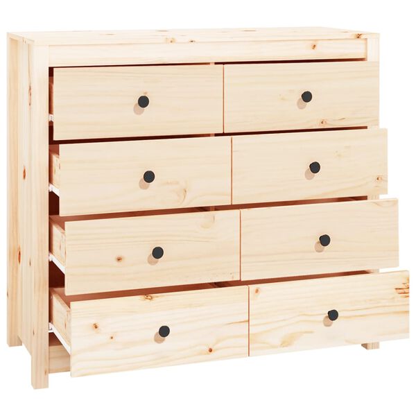 vidaXL Armoire lat&eacute;rale 100x40x90 cm Bois de pin massif