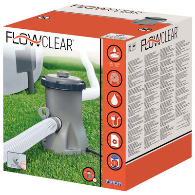 Bestway Pompe de filtration pour piscine Flowclear 330 gal