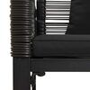 vidaXL Ensemble de meubles d'ext&eacute;rieur 3 pcs Noir Rotin PE