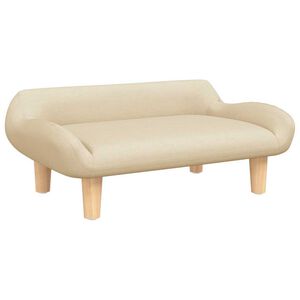 vidaXL Lit pour chien cr&egrave;me 70x40x24 cm tissu