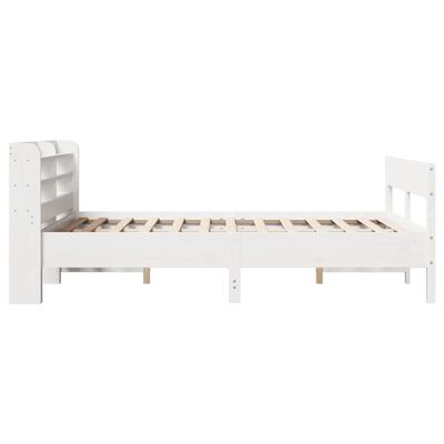 vidaXL Cadre de lit sans matelas blanc 120x200 cm bois de pin massif