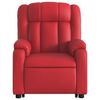 vidaXL Fauteuil inclinable &eacute;lectrique rouge similicuir