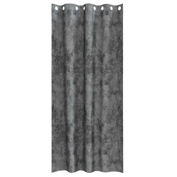 vidaXL Rideaux en velours 2 pcs Gris 225 x 140 cm Velours