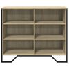 vidaXL Buffet ch&ecirc;ne sonoma 91x35,5x74,5 cm bois d'ing&eacute;nierie