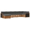 vidaXL Ensemble de canap&eacute;s d'ext&eacute;rieur 7 pcs Naturel et Anthracite