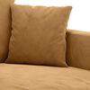 vidaXL Canap&eacute; &agrave; 2 places Marron 120 cm Velours