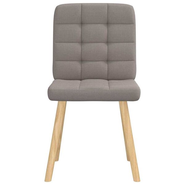 vidaXL Chaises à manger lot de 2 taupe tissu