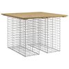 vidaXL Table de jardin Gabion Design 100x102x72 cm Bois de pin impr&eacute;gn&eacute;