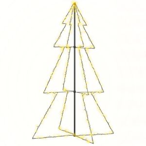 vidaXL Arbre de No&euml;l c&ocirc;ne 240 LED d'int&eacute;rieur/d'ext&eacute;rieur 118x180 cm