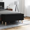 vidaXL Banc de rangement noir 102x42x46 cm bois d'ing&eacute;nierie