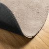 vidaXL Tapis HUARTE &agrave; poils courts doux et lavable sable &Oslash; 100 cm