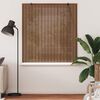 vidaXL Store enrouleur avec des rideaux Marron 140 x 160 cm Bambou
