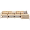 vidaXL Salon de jardin 5 pcs bois de pin massif
