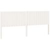 vidaXL T&ecirc;te de lit blanc 205,5x4x100 cm bois massif de pin