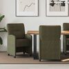 vidaXL Chaises de Salle &agrave; Manger avec Roues 2 pcs Vert arm&eacute;e