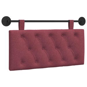 vidaXL T&ecirc;te de lit suspendue Bordeaux Tissu