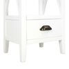 vidaXL Biblioth&egrave;que avec 1 tiroir Blanc 40x30x170 cm MDF