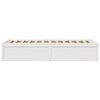 vidaXL Cadre de lit sans matelas blanc 90x190 cm bois de pin massif