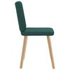vidaXL Chaises &agrave; manger lot de 6 vert fonc&eacute; tissu