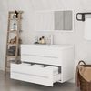vidaXL Ensemble de meubles de salle de bain 3 pcs Blanc