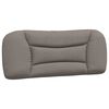 vidaXL Lit avec matelas Hvar taupe 100x200 cm tissu