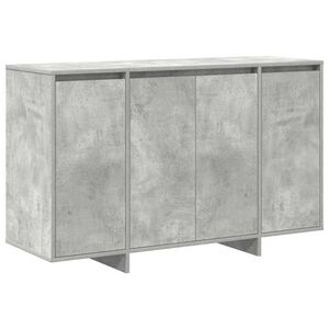 vidaXL Buffet Gris b&eacute;ton 120 x 41 x 75 cm Bois d'ing&eacute;nierie
