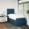 vidaXL Sommier &agrave; lattes de lit avec matelas bleu 80x200 cm velours