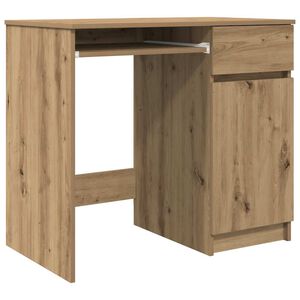 vidaXL Bureau ch&ecirc;ne artisanal 86x49x76 cm bois d'ing&eacute;nierie