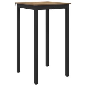 vidaXL Table de bar debout Bois d'ing&eacute;nierie Carr&eacute;