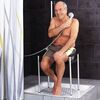 RIDDER Tabouret de salle de bain Zac noir 100 kg A0220010