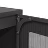 vidaXL Buffet noir 36x39x107 cm acier lamin&eacute; &agrave; froid