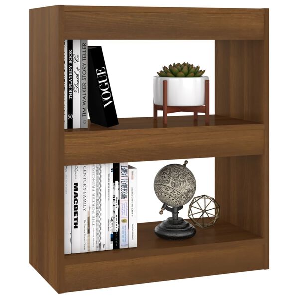 vidaXL Biblioth&egrave;que/S&eacute;parateur de pi&egrave;ce Ch&ecirc;ne Marron 60x30x72 cm