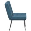 vidaXL Chaise de relaxation bleu 64x74x84 cm velours