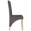 vidaXL Chaises &agrave; manger lot de 4 taupe tissu