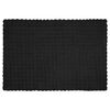 vidaXL Couverture en Fourrure de Lapin Synth&eacute;tique Noir 150 x 220 cm