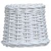 vidaXL Abat-jour Osier 25x17 cm Blanc