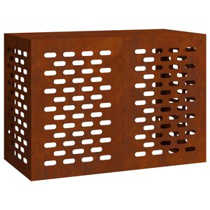 vidaXL Housse de climatiseur Rouill&eacute; 100 x 50 x 70 cm Acier galvanis&eacute;