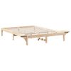 vidaXL Cadre de lit Naturel 160 x 200 cm Pin massif