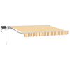 vidaXL Cadre de store manuel avec LEDs Jaune et blanc 3 x 2 m
