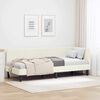 vidaXL Cadre de lit d'angle Cr&egrave;me 80 cm x 200 cm Velours