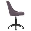 vidaXL Chaises pivotantes &agrave; manger lot de 4 taupe tissu