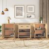 vidaXL Buffets 3 pcs Ch&ecirc;ne sonoma Bois d'ing&eacute;nierie